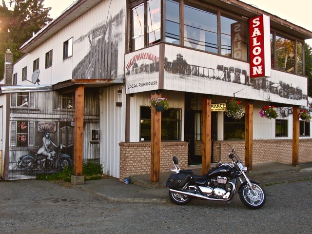 Wow - This is the first ride out and we came across this place at Union Bay. A real Biker's Pub!